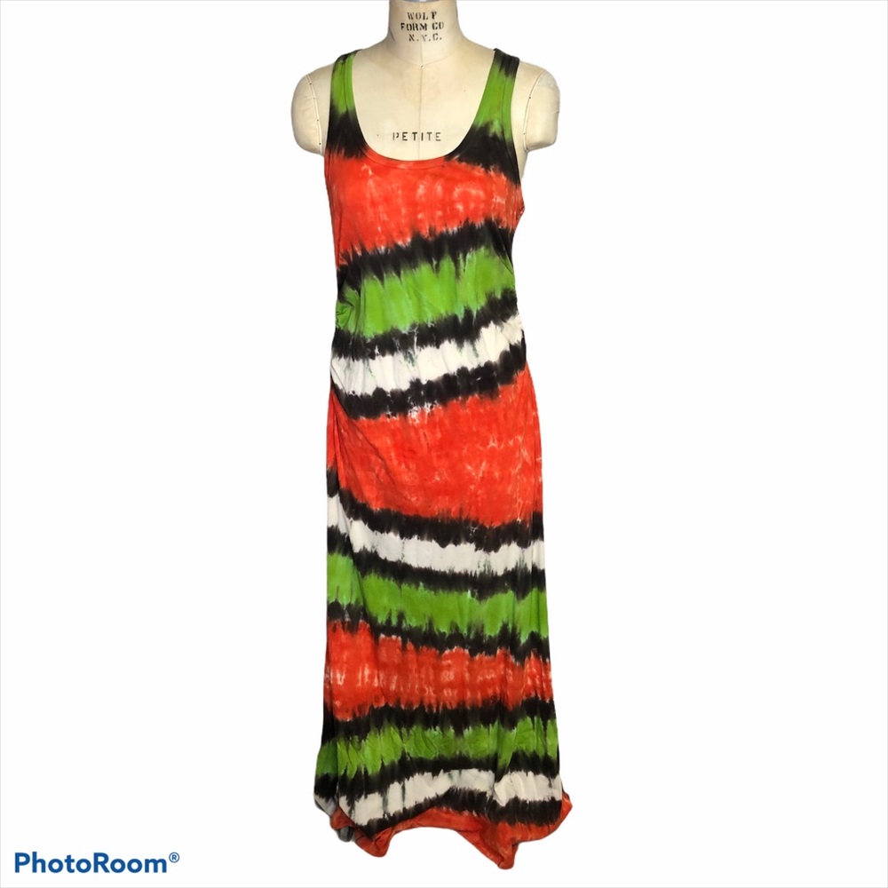 T Party tie dye maxi dress - Picture 1 of 5